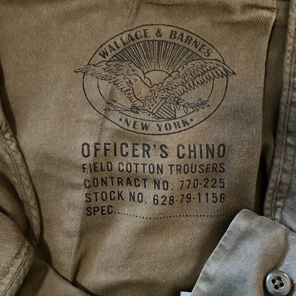 Wallace and Barnes Selvedge Officer Chino - Picture 6 of 9